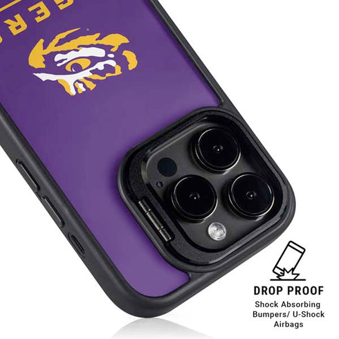 LSU Tigers Baton Rouge iPhone 15 Pro Kickstand Case