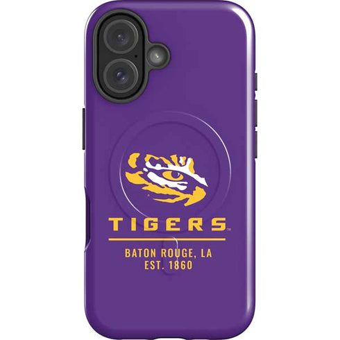 LSU Tigers Baton Rouge iPhone 16 Magsafe Impact Case