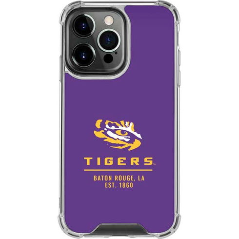 LSU Tigers Baton Rouge iPhone 16 Pro Clear Case