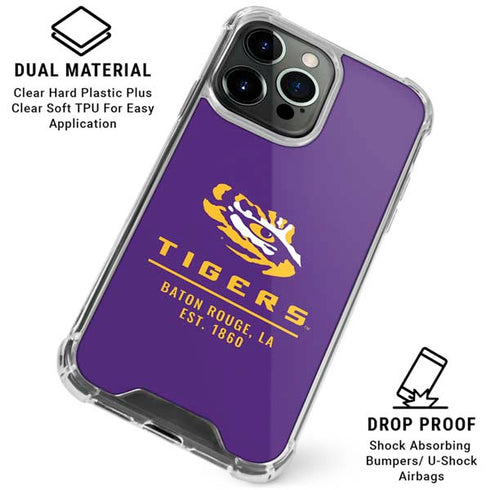 LSU Tigers Baton Rouge iPhone 16 Pro Max Clear Case