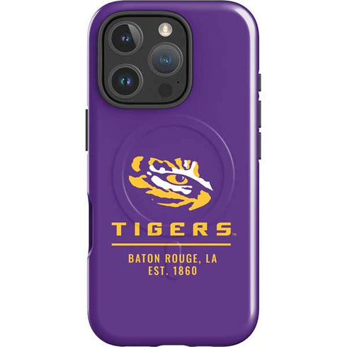 LSU Tigers Baton Rouge iPhone 16 Pro Max Magsafe Impact Case