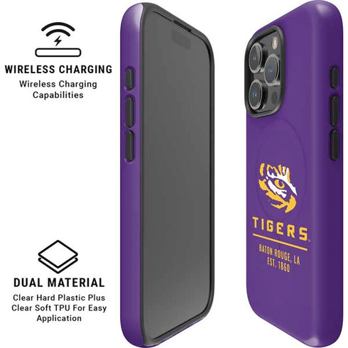 LSU Tigers Baton Rouge iPhone 16 Pro Max Magsafe Impact Case