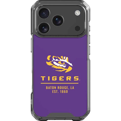LSU Tigers Baton Rouge iPhone 18 Pro Clear Case