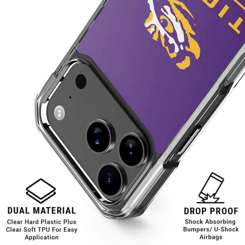 LSU Tigers Baton Rouge iPhone 18 Pro Clear Case
