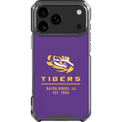 LSU Tigers Baton Rouge iPhone 18 Pro Max Clear Case