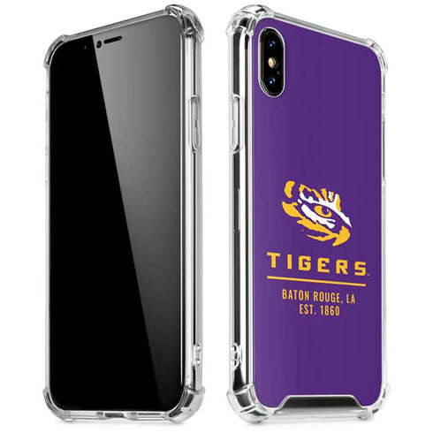 LSU Tigers Baton Rouge iPhone X/XS Clear Case