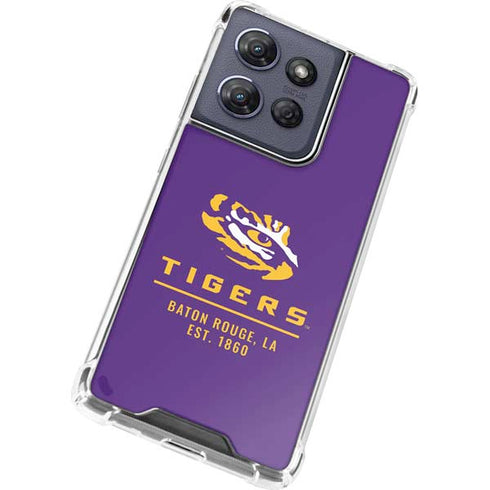 LSU Tigers Baton Rouge Moto G Play 5G (2025) Clear Case