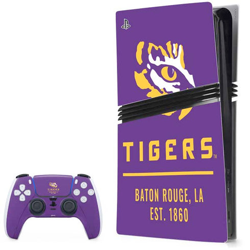 LSU Tigers Baton Rouge PS5 Pro Bundle Skin