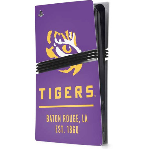 LSU Tigers Baton Rouge PS5 Pro Console Skin
