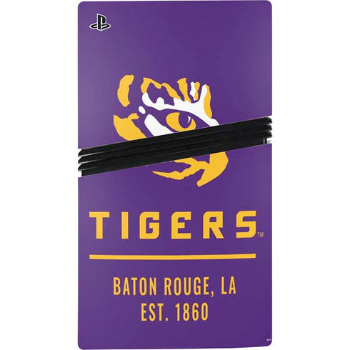 LSU Tigers Baton Rouge PS5 Pro Console Skin