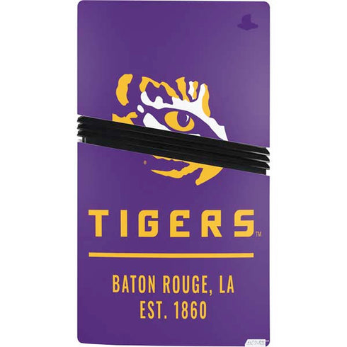 LSU Tigers Baton Rouge PS5 Pro Console Skin