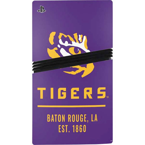 LSU Tigers Baton Rouge PS5 Pro Disk Bundle Skin