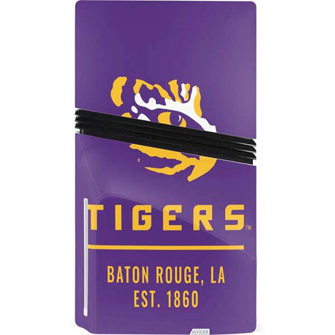 LSU Tigers Baton Rouge PS5 Pro Disk Console Skin