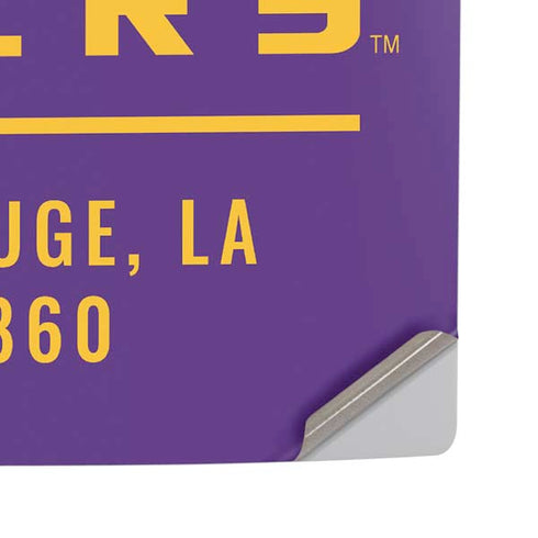 LSU Tigers Baton Rouge PS5 Pro Disk Console Skin
