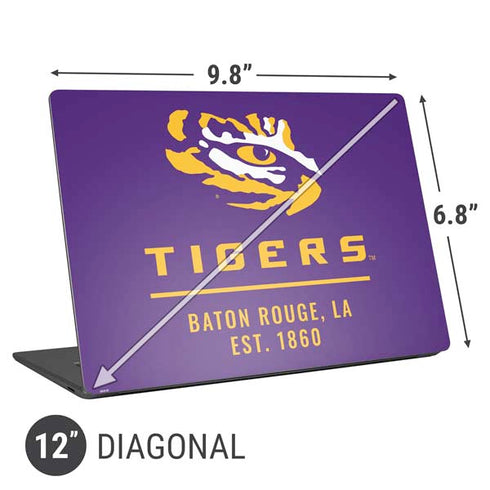 Louisiana State University - LSU Tigers Baton Rouge Universal Laptop 12in (9.8 x 6.8in) Skin