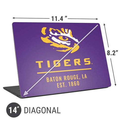 Louisiana State University - LSU Tigers Baton Rouge Universal Laptop 14in (11.4 x 8.2in) Skin