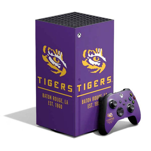 LSU Tigers Baton Rouge XBox Series X Digital Edition Bundle Skin