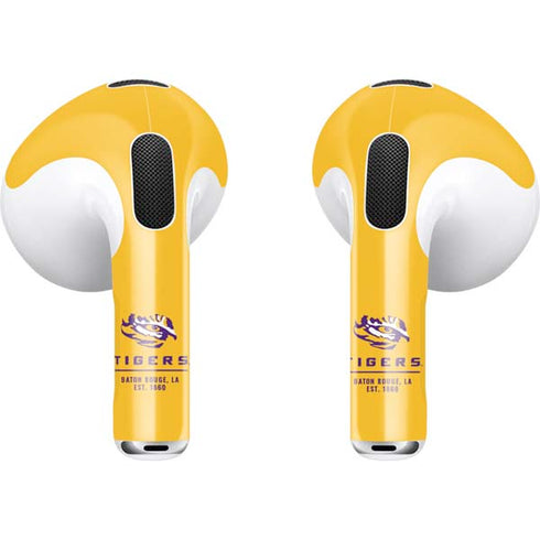 Louisiana State University - LSU Tigers Baton Rouge Yellow Apple AirPods (3rd Gen 2021) Skin