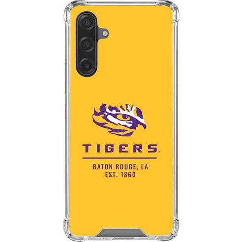 LSU Tigers Baton Rouge Yellow Galaxy A17 Clear Case