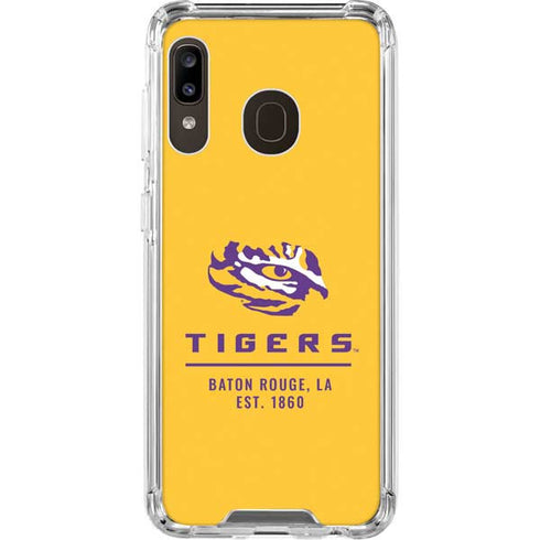Louisiana State University - LSU Tigers Baton Rouge Yellow Galaxy A30 Clear Case