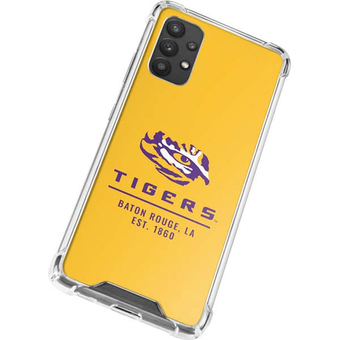 Louisiana State University - LSU Tigers Baton Rouge Yellow Galaxy A32 5G Clear Case