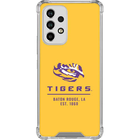 Louisiana State University - LSU Tigers Baton Rouge Yellow Galaxy A53 5G Clear Case