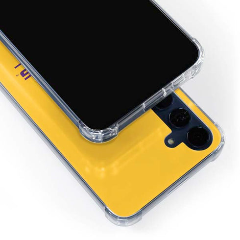 LSU Tigers Baton Rouge Yellow Galaxy A55 5G Clear Case