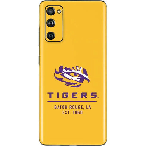 Louisiana State University - LSU Tigers Baton Rouge Yellow Galaxy S20 Fan Edition Skin