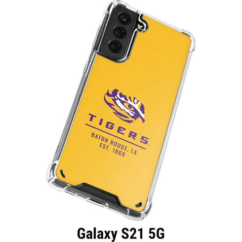 Louisiana State University - LSU Tigers Baton Rouge Yellow Galaxy S21 5G Clear Case