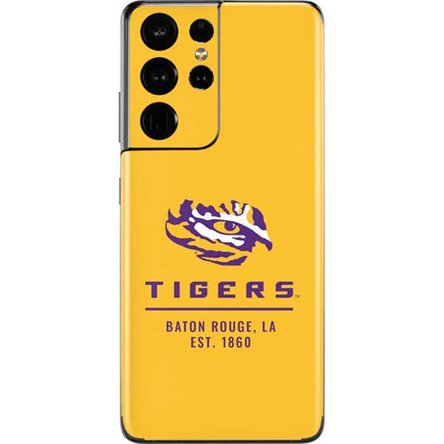 Louisiana State University - LSU Tigers Baton Rouge Yellow Galaxy S21 Ultra 5G Skin