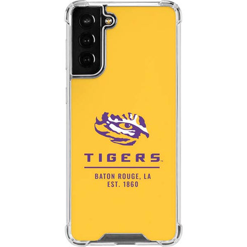 Louisiana State University - LSU Tigers Baton Rouge Yellow Galaxy S22 Plus Clear Case
