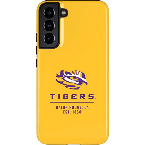 LSU Tigers Baton Rouge Yellow Galaxy S22 Plus Pro Case