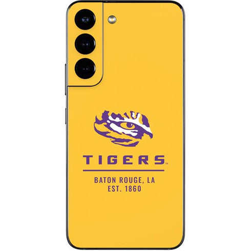 Louisiana State University - LSU Tigers Baton Rouge Yellow Galaxy S22 Skin