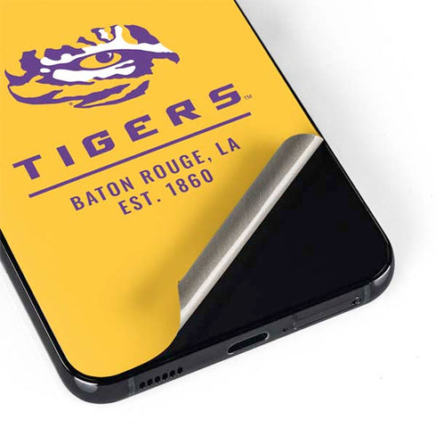 Louisiana State University - LSU Tigers Baton Rouge Yellow Galaxy S22 Skin