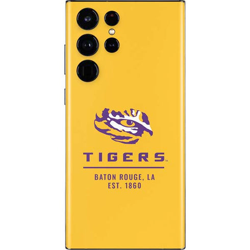 Louisiana State University - LSU Tigers Baton Rouge Yellow Galaxy S22 Ultra Skin