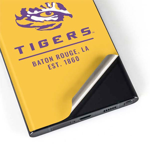 Louisiana State University - LSU Tigers Baton Rouge Yellow Galaxy S22 Ultra Skin