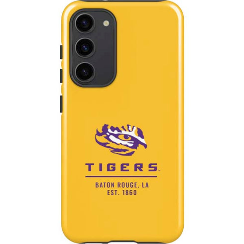 LSU Tigers Baton Rouge Yellow Galaxy S23 Plus Pro Case