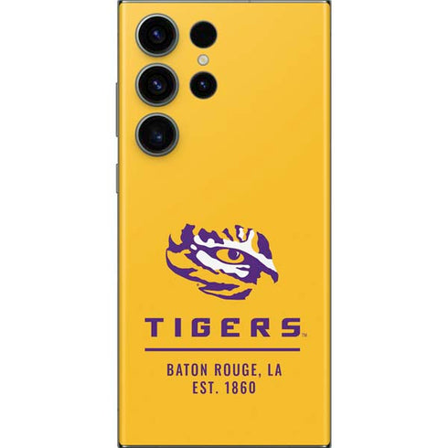 LSU Tigers Baton Rouge Yellow Galaxy Skins