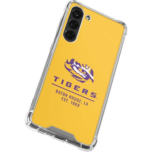 LSU Tigers Baton Rouge Yellow Galaxy S24 FE Clear Case