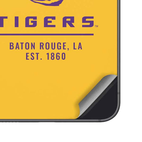 LSU Tigers Baton Rouge Yellow Galaxy S25 Plus Skin