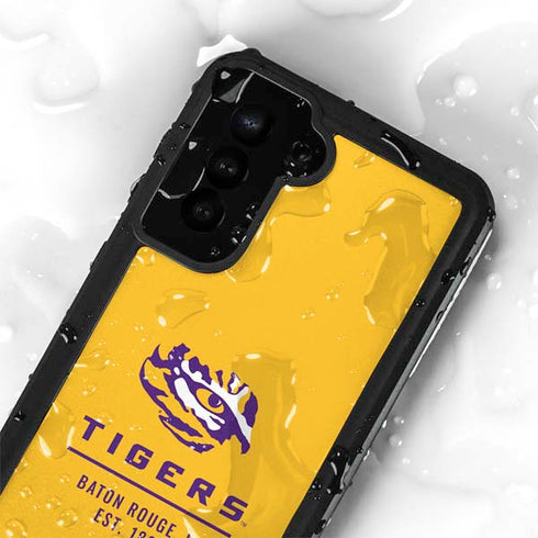 LSU Tigers Baton Rouge Yellow Galaxy S24 Plus Waterproof Case