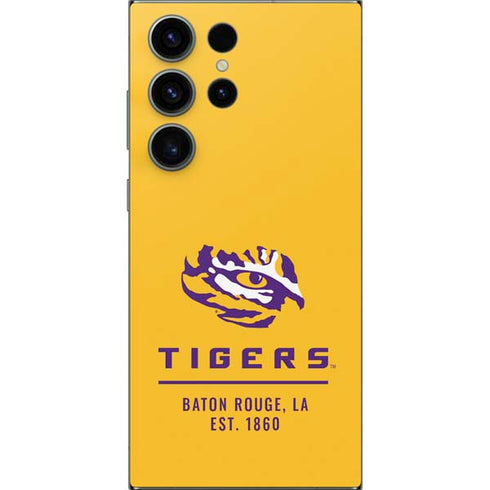 LSU Tigers Baton Rouge Yellow Galaxy S25 Ultra Skin