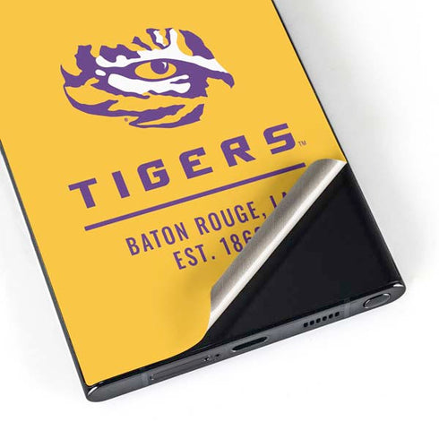 LSU Tigers Baton Rouge Yellow Galaxy S24 Ultra Skin