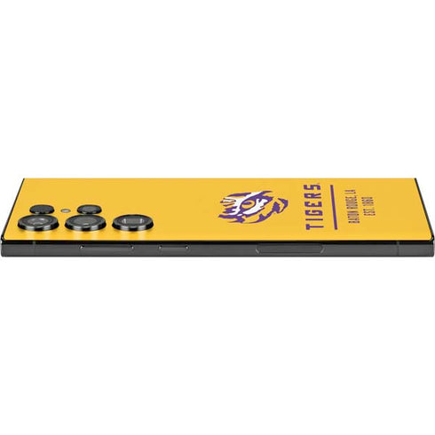 LSU Tigers Baton Rouge Yellow Galaxy S25 Ultra Skin