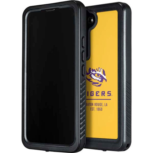 LSU Tigers Baton Rouge Yellow Galaxy S24 Waterproof Case