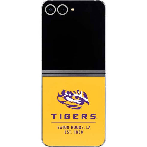 LSU Tigers Baton Rouge Yellow Galaxy Z Flip6 Skin