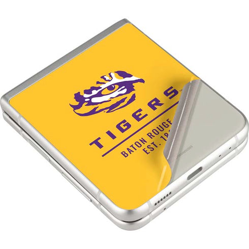 Louisiana State University - LSU Tigers Baton Rouge Yellow Galaxy Z Flip4 5G Skin