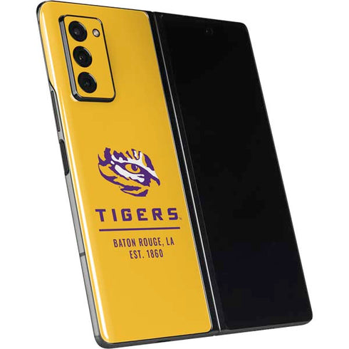 Louisiana State University - LSU Tigers Baton Rouge Yellow Galaxy Z Fold2 5G Skin