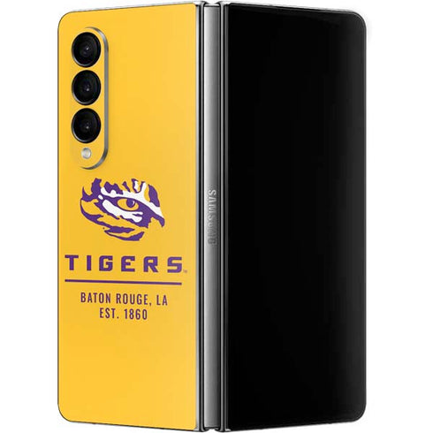 Louisiana State University - LSU Tigers Baton Rouge Yellow Galaxy Z Fold4 5G Skin