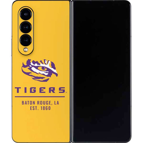 Louisiana State University - LSU Tigers Baton Rouge Yellow Galaxy Z Fold4 5G Skin
